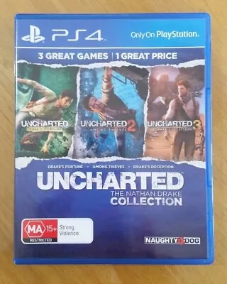 Uncharted (12&3) The Nathan Drake Collection -  Ps4 Games - 2015 - Like New   • $20