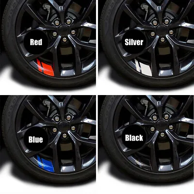 £4.38 • Buy 6x Reflective Car Wheel Rim Vinyl Decal Stripes Stickers Accessories For 16 -21 
