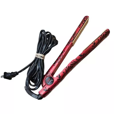 CHI Air Professional Ceramic Salon Hair Straightener Hot Flat Iron 1  Red • $17.99