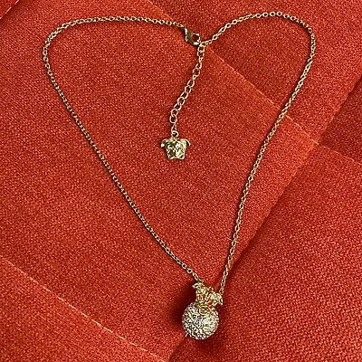 Vintage Versace Disco Amulet Pendant Gold Chain Necklace • $200