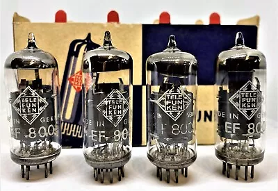 Ef800 Telefunken Ulm Tube Matched Quad Preamp Tubes Miktek Cv4 Mk9 Microphone    • $399