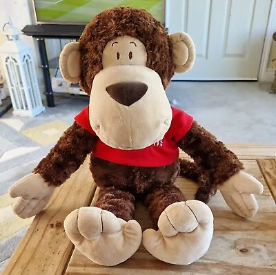 £6 • Buy Keel Toys Monkey Plush Teddy Soft Toy Plush  I Love You This Much  Red Top 22 
