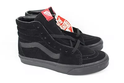 Vans Sk8 Hi Skateboarding Shoes Women's 9 / Men's 7.5 All Black • £50.33