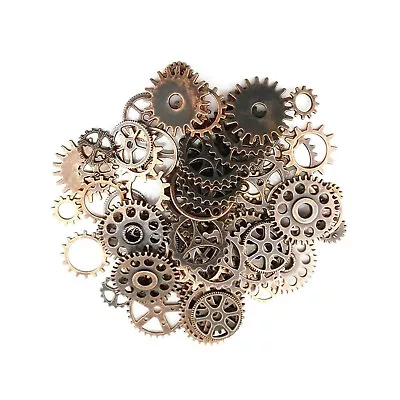 20pcs Bronze Watch Parts Steampunk Cyberpunnk Cogs Gears DIY Jewelry Crafts E • $9.69