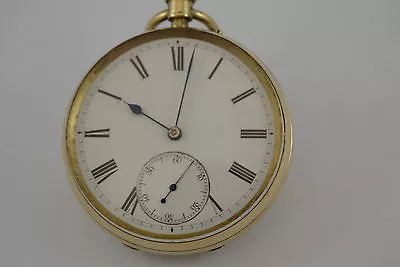 18ct Webb & Hudson London Open Face Pocket Watch Circa 1891 • £2241.63