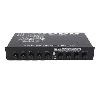 5 Band Car Sound Equalizer Adjustable 5 Bands EQ Car Amplifier Graphic Equal GF0 • £27.23