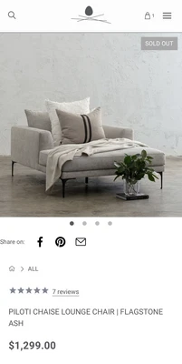 $850 • Buy Living By Design Chaise Lounge Brand New Ash Grey Sofa  - Free Pick Up Sydney