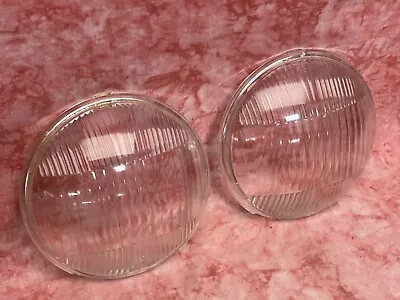 Pair Of 1937 International Truck Tilt Ray  Guide Glass Headlight Lens 7 1/2  • $69.50