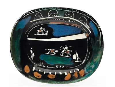 Pablo Picasso Ceramic Madoura  Corrida Verte AR 81 • $15000