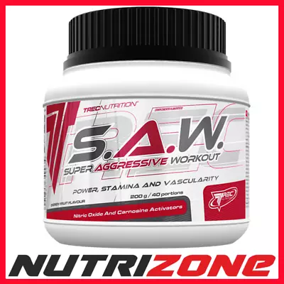 £19.70 • Buy TREC NUTRITION SAW Pre-Workout Power Pump Nitric Oxide Booster Citrulline AAKG