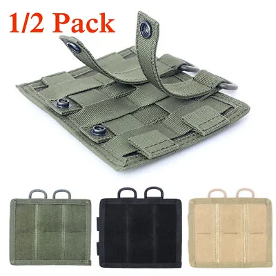 Hook&loop Panel MOLLE Patch Cloth For Tactical Vest Pouch Bag Converter Adapter • $8.98