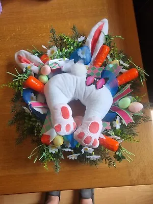 Artificial Easter Wreath For Front Door Indoor For Party • £5