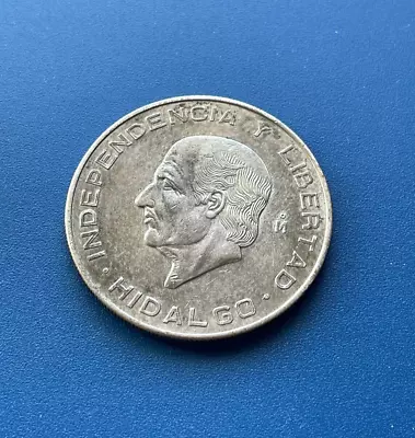 1956 Silver (.900) Mexico Diez (10) Pesos Coin - Hidalgo Mexican Coin Nice • $30