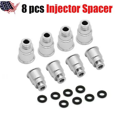 $19.75 • Buy 8PCS Fuel Injector Adapter Spacer Short LS2 TO LS1 Intake Or LS3 To Truck Intake