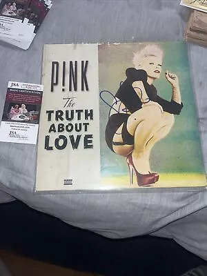 Pink Signed Lp Vinyl The Truth About Love Rare.  P!nk Autograph • £1252.96