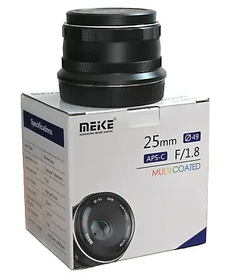 Meike Lens For Nikon Z Mount: 25mm F/1.8 APS-C Size Manual Focus Lens Excellent • $54.99