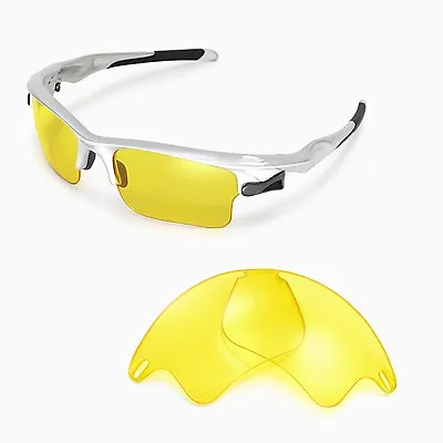 New Walleva Yellow Replacement Lenses For Oakley Fast Jacket XL Sunglasses • $7.49