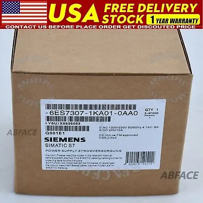 New Siemens 6ES7307-1KA01-0AA0 6ES7 307-1KA01-0AA0 Simatic S7-300 Power Module • $112.79