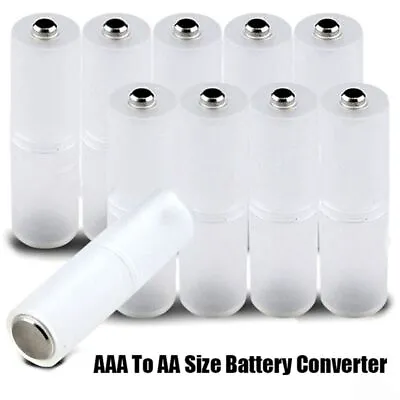 AAA To AA Size Switcher Adaptor Case Batteries Adapter Cell Battery Converter • $9.10