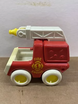 Tonka Fire Engine Truck Plastic Red White Ladder Vintage 1987 Toy  • $14