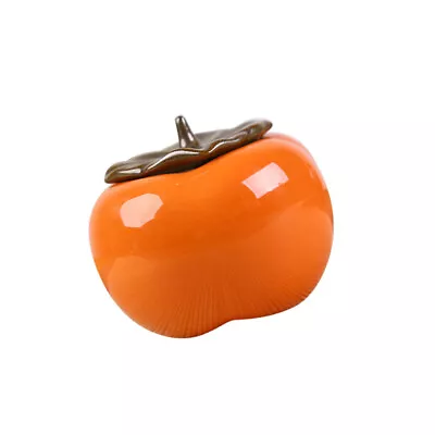 Ceramic Persimmon Tea Storage Jar For Kitchen • £11.58