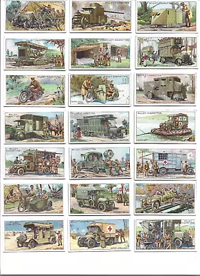 Full Set - Wills - Military Motors  - 1916 • £5.99