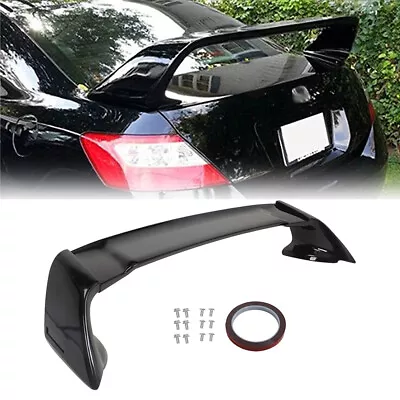 Fits 06-11 Honda Civic 2DR Coupe Glossy Black Mugen Style RR Trunk Wing Spoiler • $79.25