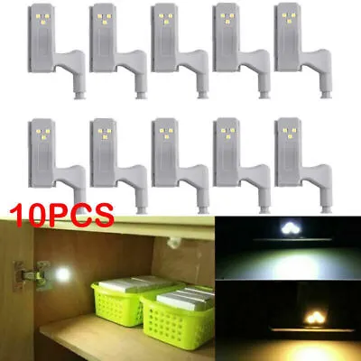 10X LED Smart Sensor Hinge Lights Kitchen Cabinet Wardrobe Closet Cupboard Light • £8.99