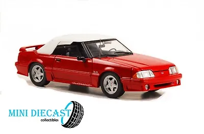 1991 Ford Mustang Gt Convertible Red Beverly Hills Cop Iii 1:18 By Gmp 18998 • $139.95