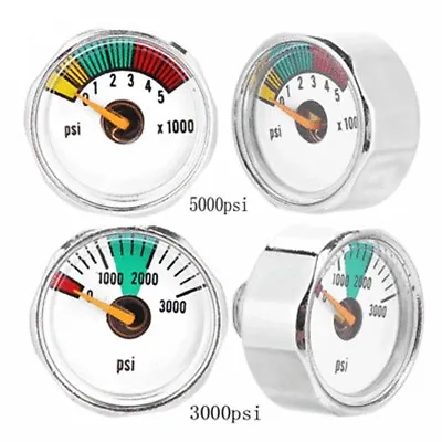 3000psi/5000psi 1/8NPT Mini Gauge Manometer For Paintball PCP Durable Newest • $8.73