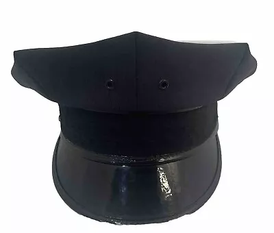 Keystone Uniform 8 Point Fireman Cap Police Dress Hat Dark Navy Medium Made USA • $24.99