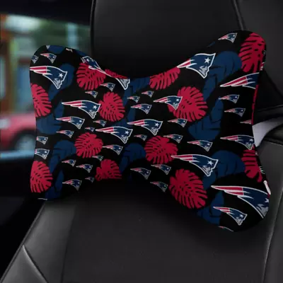 Fans Car Pillow Set Of 2 Neck Pillow Headrest Travel Pillow New England Patriots • $26.59