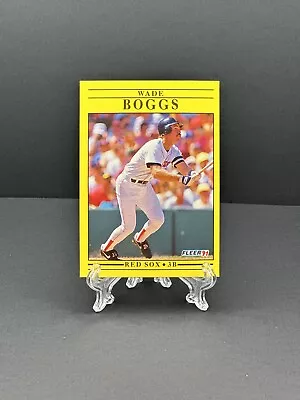 Wade Boggs #86 1991 Fleer Red Sox HoF • $0.99