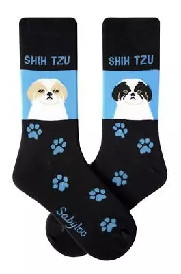 £9.99 • Buy Shih Tzu Socks Gift/Present Dog Cotton 