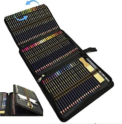96 Watercolour Pencils Drawing Art SetProfessional Graphite Charcoal Pencils • £26.86