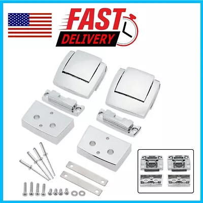 Motorcycle Rear Trunk Tour Pak Premium Latches For Harley Touring Models 93-2013 • $23.84