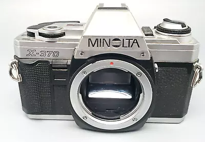 Minolta X-370 35mm SLR Film Camera BODY ONLY - UNTESTED - NO BATTERY COVER • $9.99