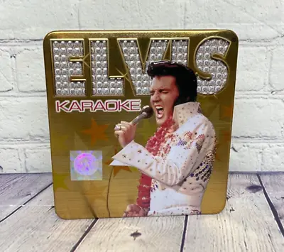Elvis Presley CD Karaoke Set Of 3 Tin Case Lyric Book And Door Hanger • $19.01