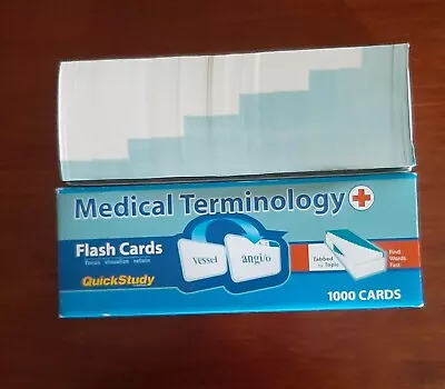 Quick Study Medical Terminology 1000 Flash Cards Tabbed Topic Nurse Doctor EMT • $12.95