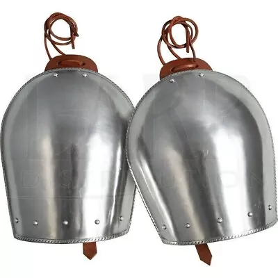 Medieval Shoulder Greek Armor Pair Of Pauldrons For Knight Larp Sca Costume • $94.83