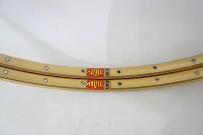 Mavic 1980's 0R10  700C 32h Anodized Gold Color Light Weight Tubular Rims Set • $190