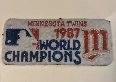 Vintage 1987 Minnesota Twins MLB Baseball World Champions Patch • $17.99