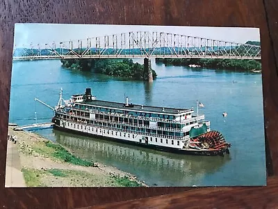 The Delta Queen Tourist Steamboat Ohio Mississippi Rivers Marietta Ohio Postcard • $2.99