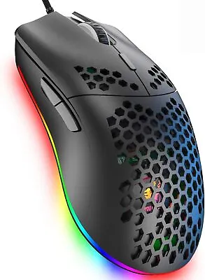 M1 Model O RGB 65g Lightweight Gaming Mouse Matte Black 6400 DPI For PC PS4PS5 • $18.99
