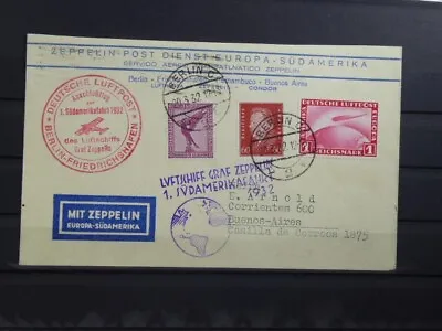 (B-341) DR 1932 Zeppelin 1. SAF Letter From Berlin 20.03.1932 To Buenos Aires • £71.82