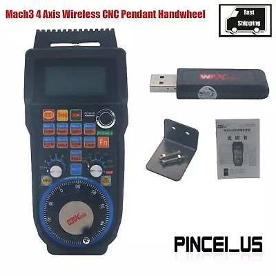 WHB04B NEW Mach3 4 Axis Wireless CNC Pendant Handwheel • $109.37