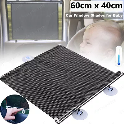 Retractable Car Auto Side Window Baby Sun Shade Shield Cover Roll Curtain Visor • $8.97