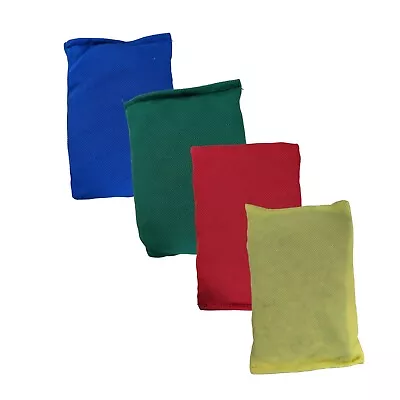 Sports Bean Bags Throwing Catching Play PE Garden Games Juggling Set Of 4 By FH • £9.99