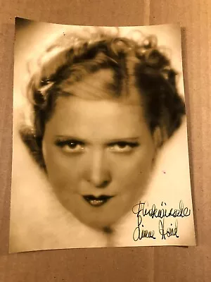 Liane Haid Striking Rare Very Early Autographed 7/9 Photo 20s The Song Is Ended • $89.99