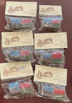 VINTAGE New DOLLHOUSE HOUSEWORKS LTD Miniature BOOK LOT -72 PCS - D&M MINIATURES • $15.13